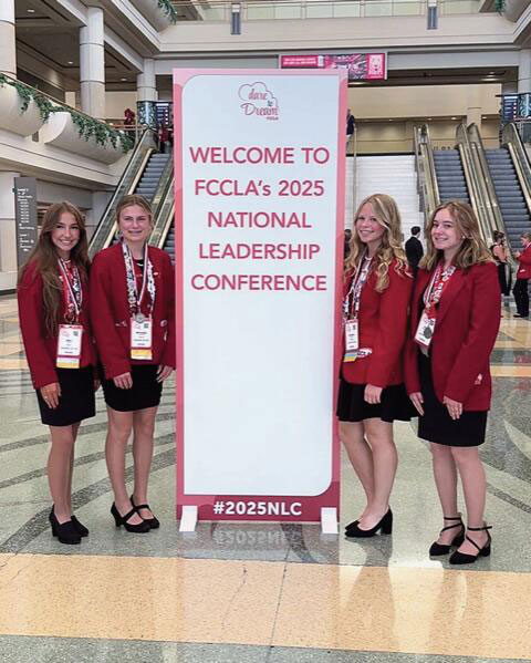 Badger FCCLA attendees: Emily Burkel, Bethanie VonEnde, Avearah Hanson, and Page Rybakowski